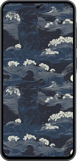 Силиконовый чехол Морская тематика в стиле арт-деко для Samsung Galaxy A36 - 6520u-3836 изображение 