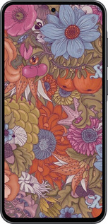 Силиконовый чехол Абстрактные цветы для Samsung Galaxy A36 - 6526u-3836 изображение 