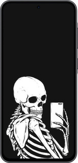 Силіконовий чехол Скелет робить Selfie для Samsung Galaxy A36 - 6535u-3836 изображение 