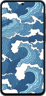 Силиконовый чехол Абстрактный рисунок морских волн для Samsung Galaxy A36 - 6538u-3836 изображение 