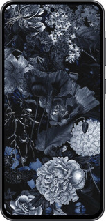 Силиконовый чехол Абстрактный цветочный рисунок в синих тонах для Samsung Galaxy A36 - 6539u-3836 изображение 