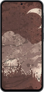 Силиконовый чехол С изображением лунного пейзажа в ночном лесу для Samsung Galaxy A36 - 6546u-3836 изображение 