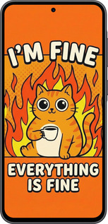 Силиконовый чехол Funny Cat для Samsung Galaxy A36 - 6786u-3836 изображение 