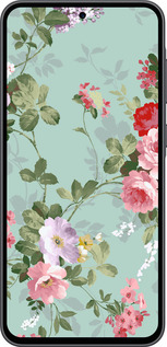 Силиконовый чехол Цветочные обои 2 для Samsung Galaxy A36 - 862u-3836 изображение 