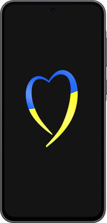 Силиконовый чехол Жёлто-голубое сердце для Samsung Galaxy A36 - 885u-3836 изображение 