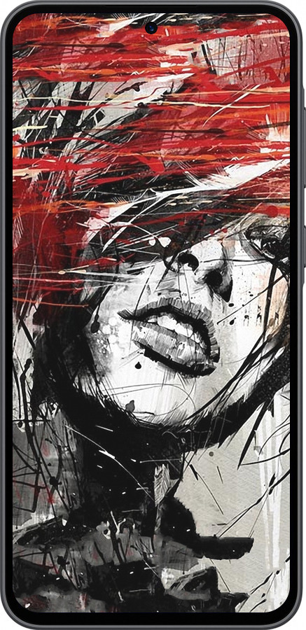 Силиконовый чехол Лицо девушки для Samsung Galaxy A36 - 1162u-3836 изображение 