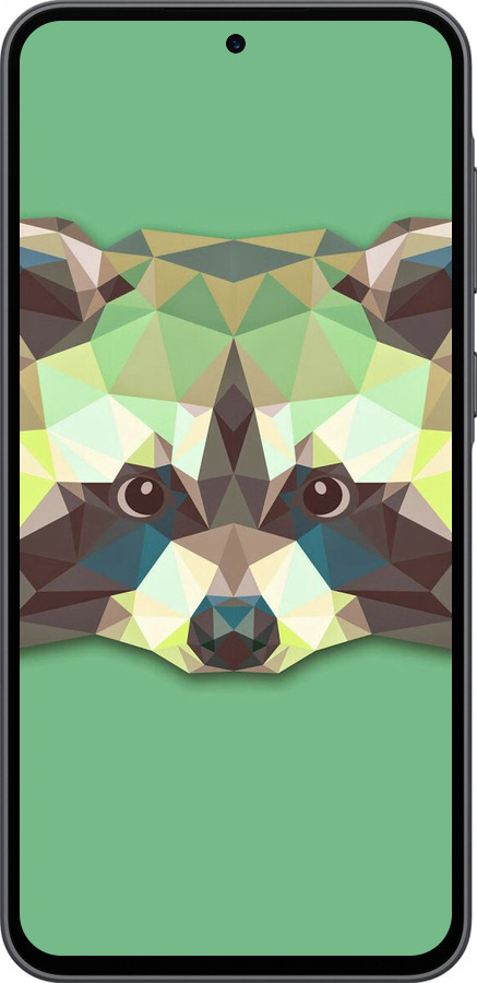 Силиконовый чехол Енот для Samsung Galaxy A36 - 1217u-3836 изображение 