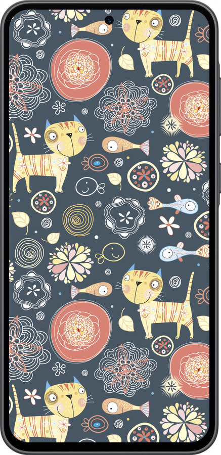 Силиконовый чехол Котята v4 для Samsung Galaxy A36 - 1224u-3836 изображение 