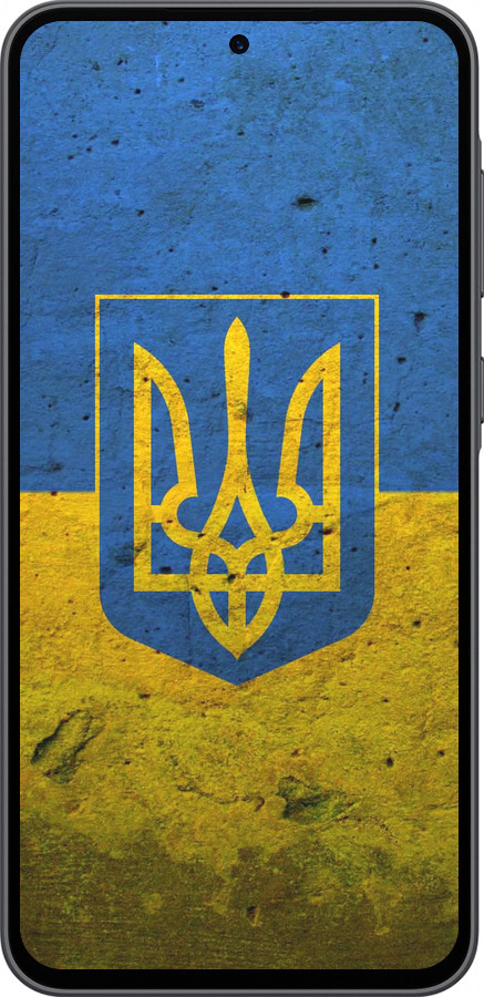 Силиконовый чехол Флаг и герб Украины 2 для Samsung Galaxy A36 - 378u-3836 изображение 