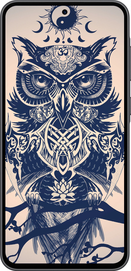 Силиконовый чехол Узорчатая сова для Samsung Galaxy A36 - 4000u-3836 изображение 