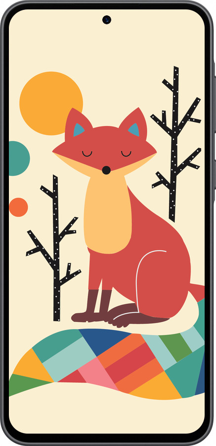 Силиконовый чехол Rainbow fox для Samsung Galaxy A36 - 4010u-3836 изображение 