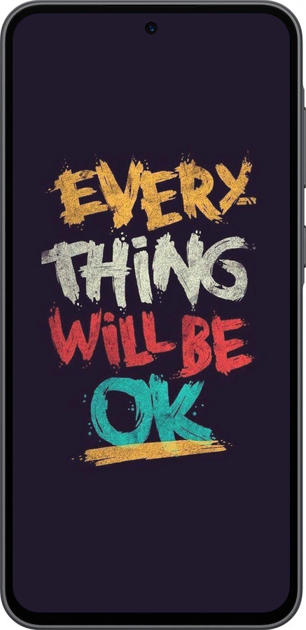 Силиконовый чехол Все будет хорошо для Samsung Galaxy A36 - 4068u-3836 изображение 