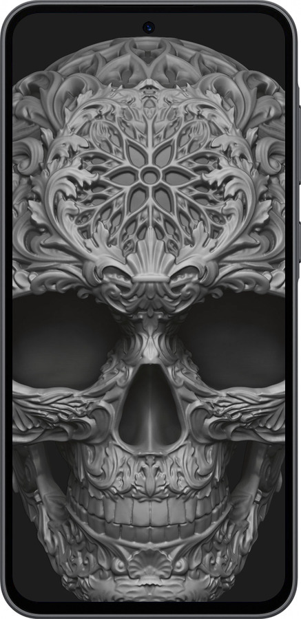 Силиконовый чехол skull-ornament для Samsung Galaxy A36 - 4101u-3836 изображение 