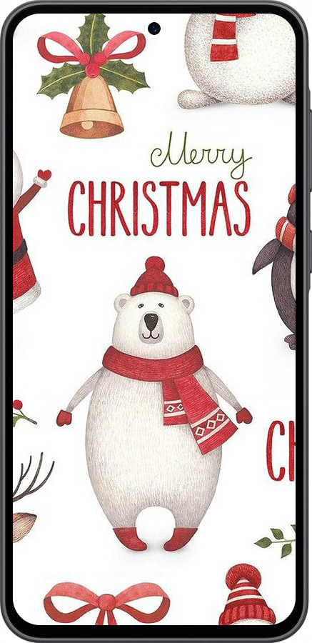 Силіконовий чехол Merry Christmas для Samsung Galaxy A36 - 4106u-3836 изображение 