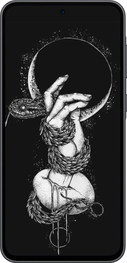 Силиконовый чехол Змея в руке для Samsung Galaxy A36 - 4149u-3836 изображение 