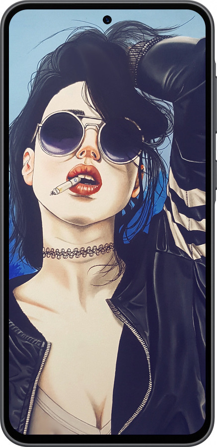 Силиконовый чехол Девушка на стиле для Samsung Galaxy A36 - 4151u-3836 изображение 