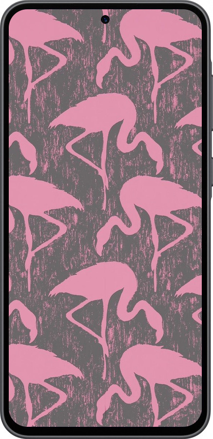 Силіконовий чехол Vintage-Flamingos для Samsung Galaxy A36 - 4171u-3836 изображение 