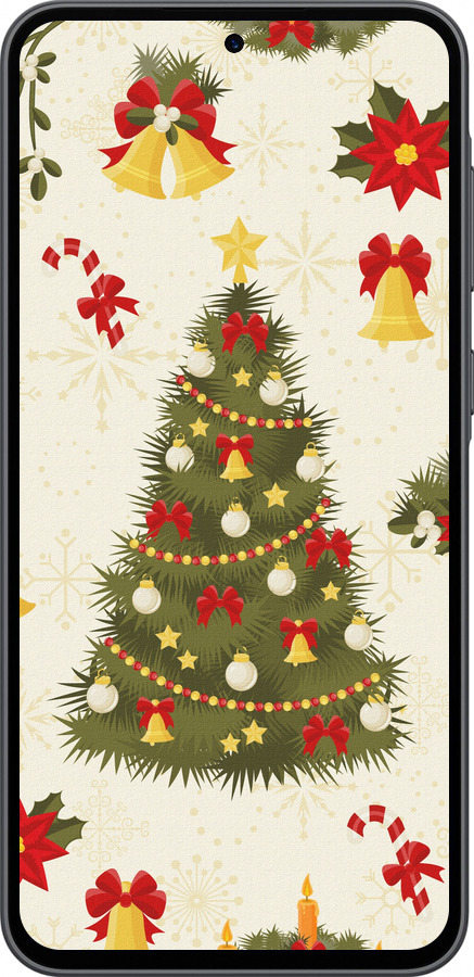 Силіконовий чехол Новорічна ялинка для Samsung Galaxy A36 - 4198u-3836 изображение 