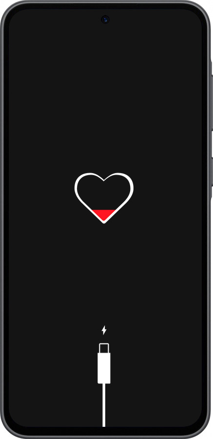 Силиконовый чехол Подзарядка сердца для Samsung Galaxy A36 - 4274u-3836 изображение 