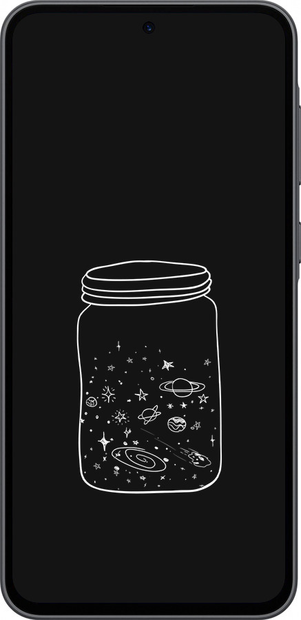 Силиконовый чехол Космос в банке для Samsung Galaxy A36 - 4297u-3836 изображение 