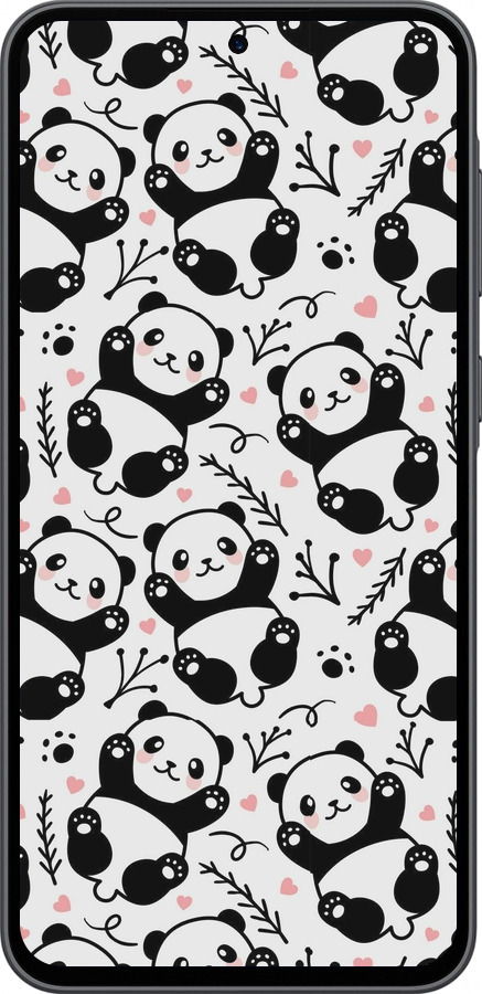 Силиконовый чехол Панды для Samsung Galaxy A36 - 4318u-3836 изображение 