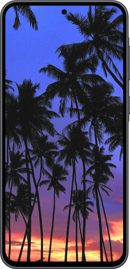 Силіконовий чехол Пальми для Samsung Galaxy A36 - 4324u-3836 изображение 