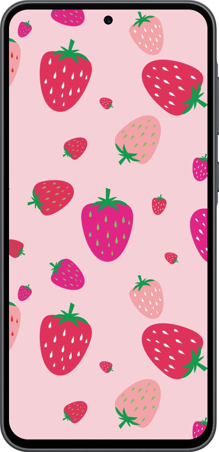 Силіконовий чехол Полунички для Samsung Galaxy A36 - 4332u-3836 изображение 