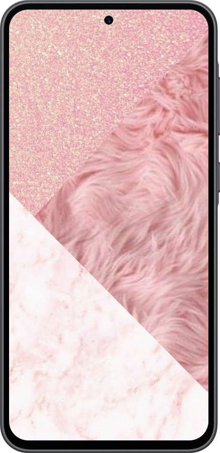 Силиконовый чехол Розовые текстуры для Samsung Galaxy A36 - 4343u-3836 изображение 