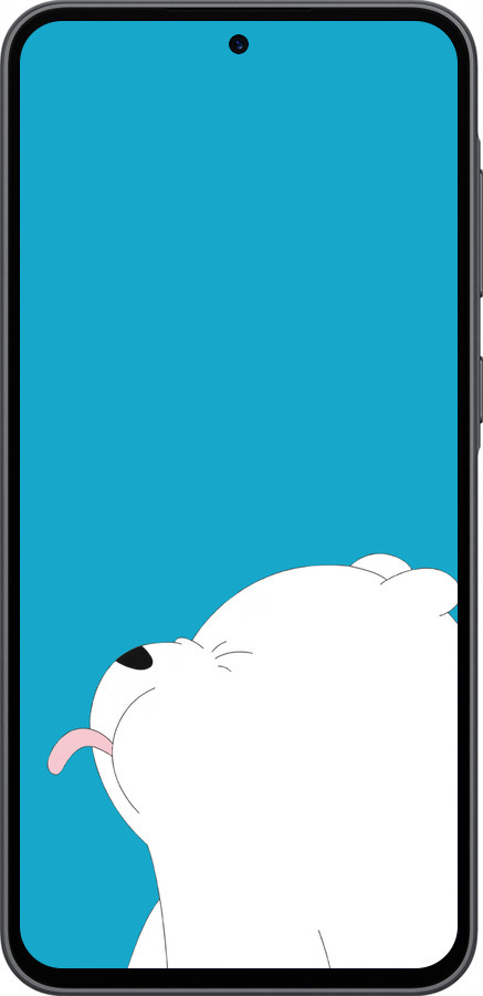 Силиконовый чехол Мишка 1 для Samsung Galaxy A36 - 4358u-3836 изображение 