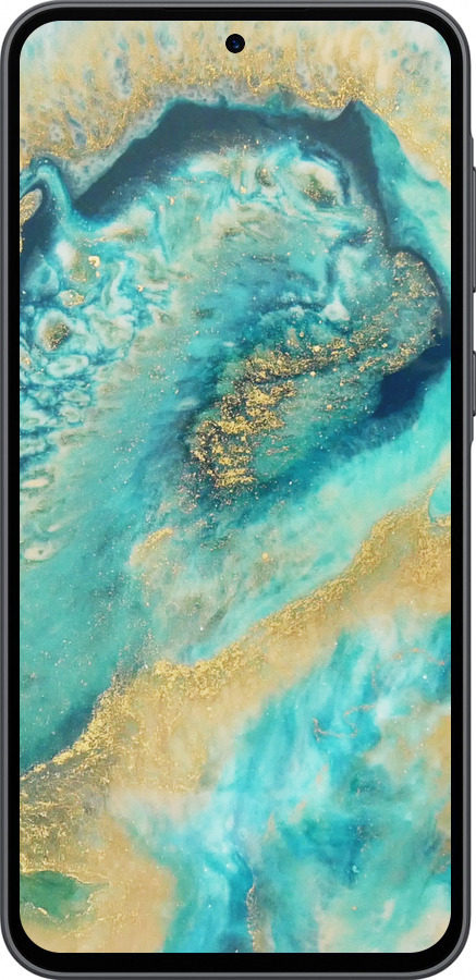 Силиконовый чехол Green marble для Samsung Galaxy A36 - 4365u-3836 изображение 