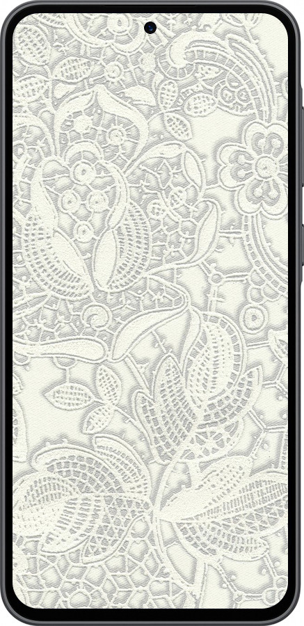 Силіконовий чехол Біле мереживо для Samsung Galaxy A36 - 4383u-3836 изображение 