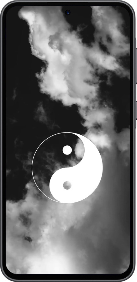 Силиконовый чехол Инь и Янь для Samsung Galaxy A36 - 4389u-3836 изображение 