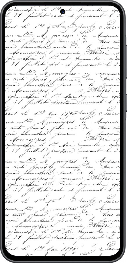 Силіконовий чехол Прописний шрифт  для Samsung Galaxy A36 - 4475u-3836 изображение 