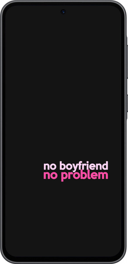 Силиконовый чехол no boyfriend no problem для Samsung Galaxy A36 - 4549u-3836 изображение 