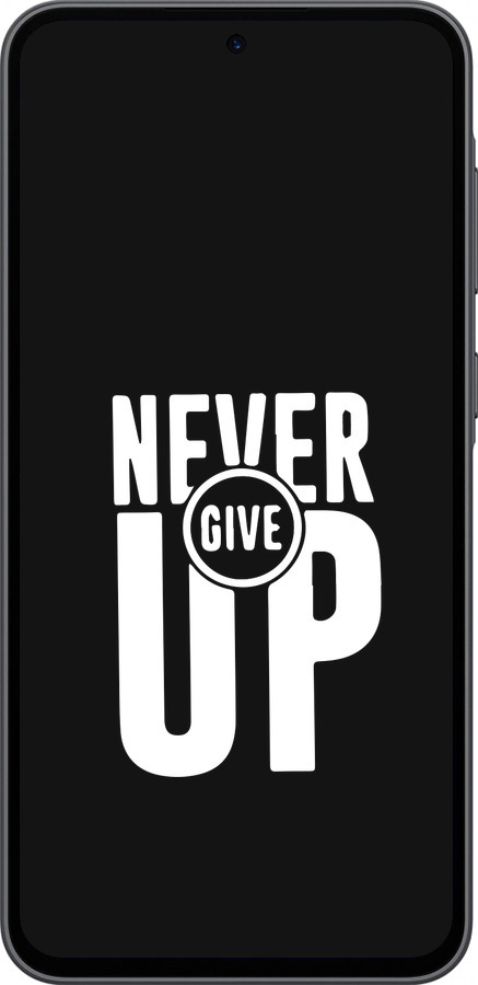 Силиконовый чехол Никогда не сдавайся для Samsung Galaxy A36 - 4572u-3836 изображение 