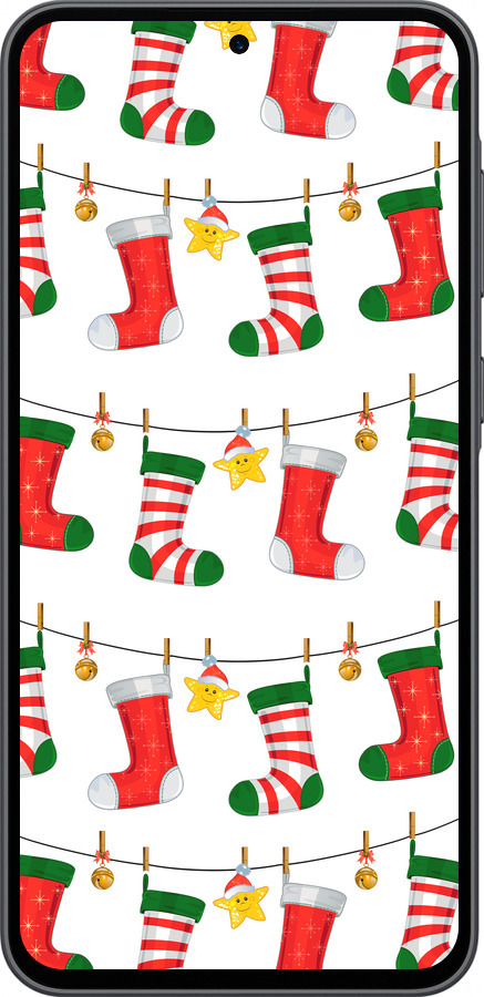 Силіконовий чехол Новорічний 9 для Samsung Galaxy A36 - 4622u-3836 изображение 