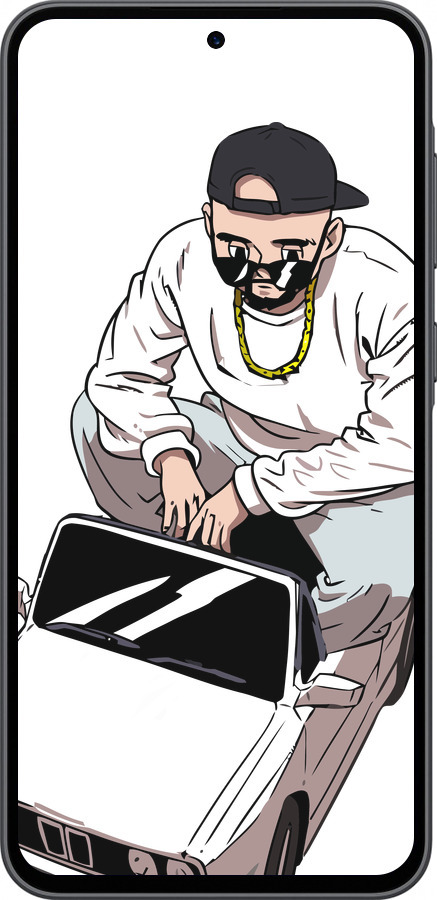 Силиконовый чехол Тачка для Samsung Galaxy A36 - 4663u-3836 изображение 