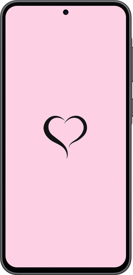 Силіконовий чехол Серце 1 для Samsung Galaxy A36 - 4730u-3836 изображение 