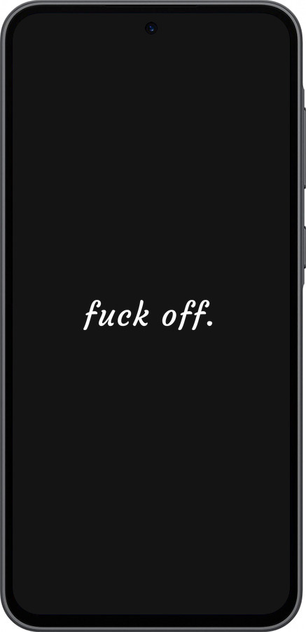 Силіконовий чехол Fuck off для Samsung Galaxy A36 - 4731u-3836 изображение 