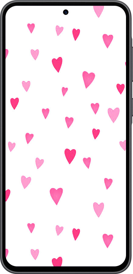 Силіконовий чехол Сердечка 2 для Samsung Galaxy A36 - 4763u-3836 изображение 