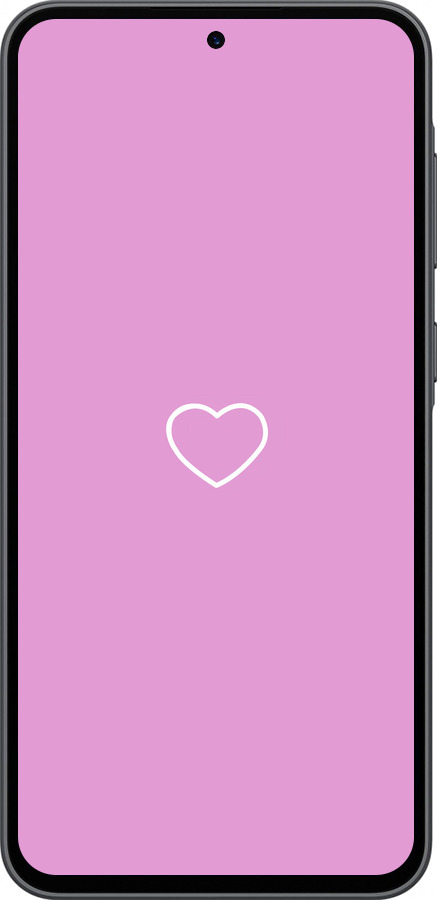 Силиконовый чехол Сердце 2 для Samsung Galaxy A36 - 4863u-3836 изображение 