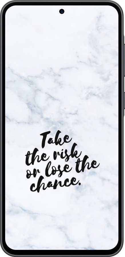 Силіконовий чехол Ризикнути або втратити шанс для Samsung Galaxy A36 - 4866u-3836 изображение 