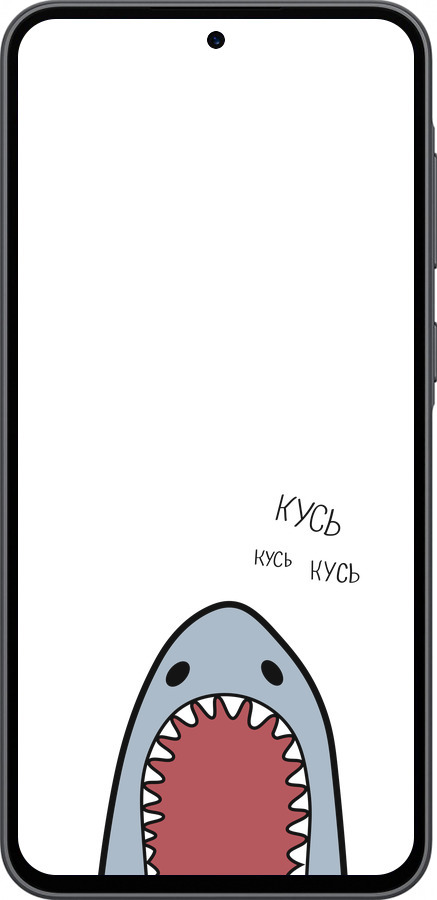 Силиконовый чехол Акула для Samsung Galaxy A36 - 4870u-3836 изображение 