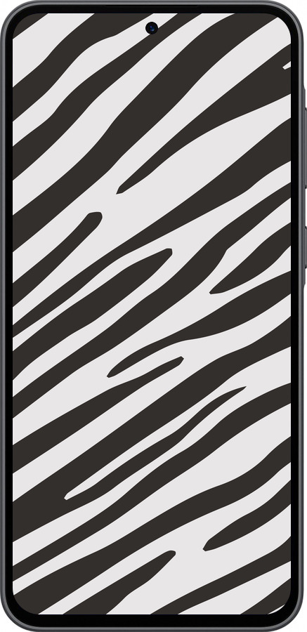 Силиконовый чехол Классическая зебра для Samsung Galaxy A36 - 4874u-3836 изображение 