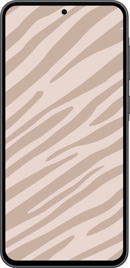 Силиконовый чехол Зебра беж для Samsung Galaxy A36 - 4875u-3836 изображение 