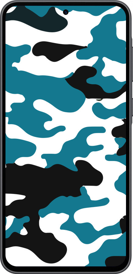 Силиконовый чехол Камуфляж прозрачный фон для Samsung Galaxy A36 - 4877u-3836 изображение 