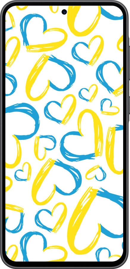 Силіконовий чехол Серця UA  для Samsung Galaxy A36 - 5292u-3836 изображение 