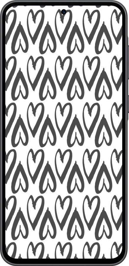 Силіконовий чехол Серця v2 для Samsung Galaxy A36 - 5497u-3836 изображение 