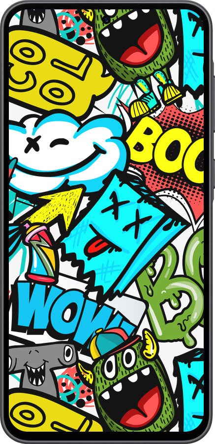 Силіконовий чехол Стікери v4 для Samsung Galaxy A36 - 5508u-3836 изображение 