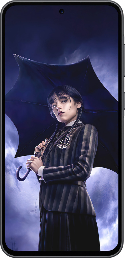 Силиконовый чехол Wednesday v2 для Samsung Galaxy A36 - 5516u-3836 изображение 